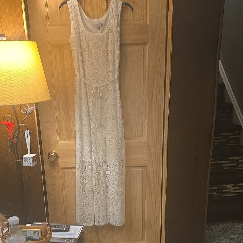 Madison Leigh Cream Lace Maxi Dress